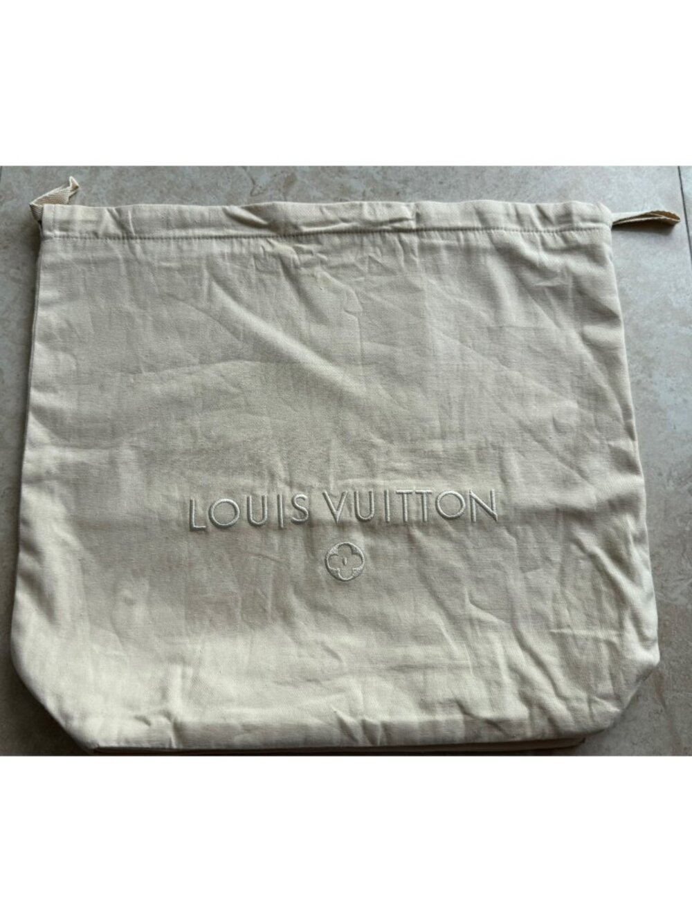 Authentic Louis Vuitton Dust Bag Medium Large Purse Shoes Drawstring 14.5x15.5''